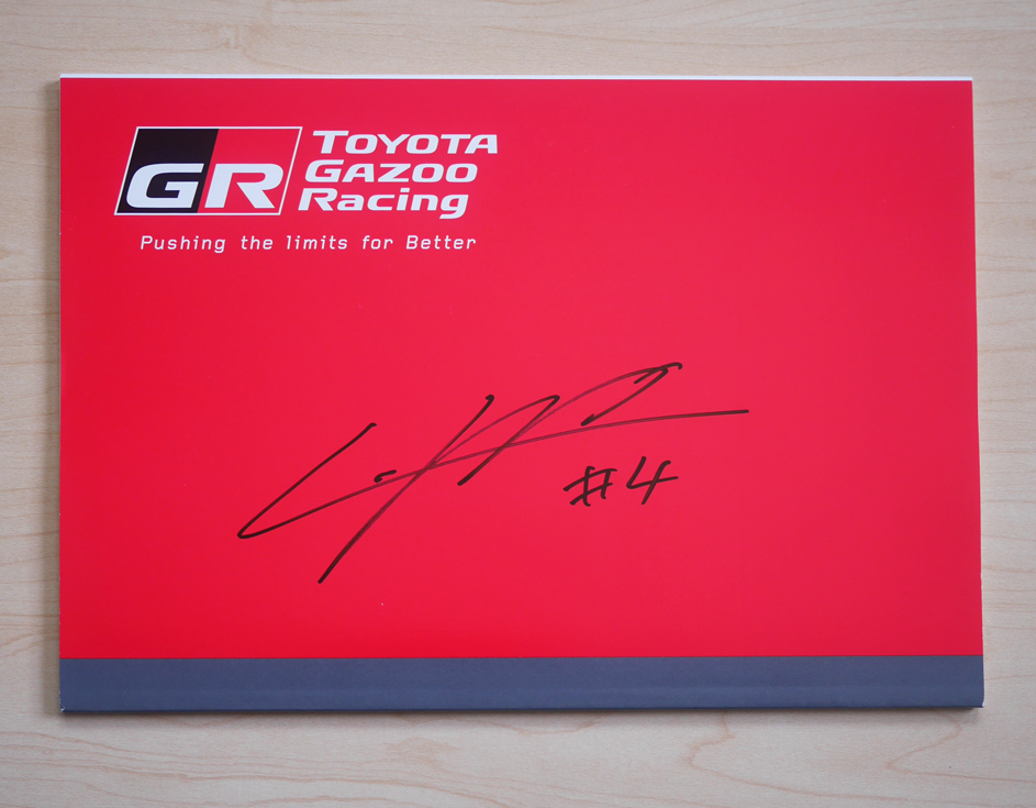 国本雄資 選手 サイン入り TOYOTA GAZOO RACING ノート ( トヨタGR / SUPER GT / スーパーフォーミュラ )拍卖