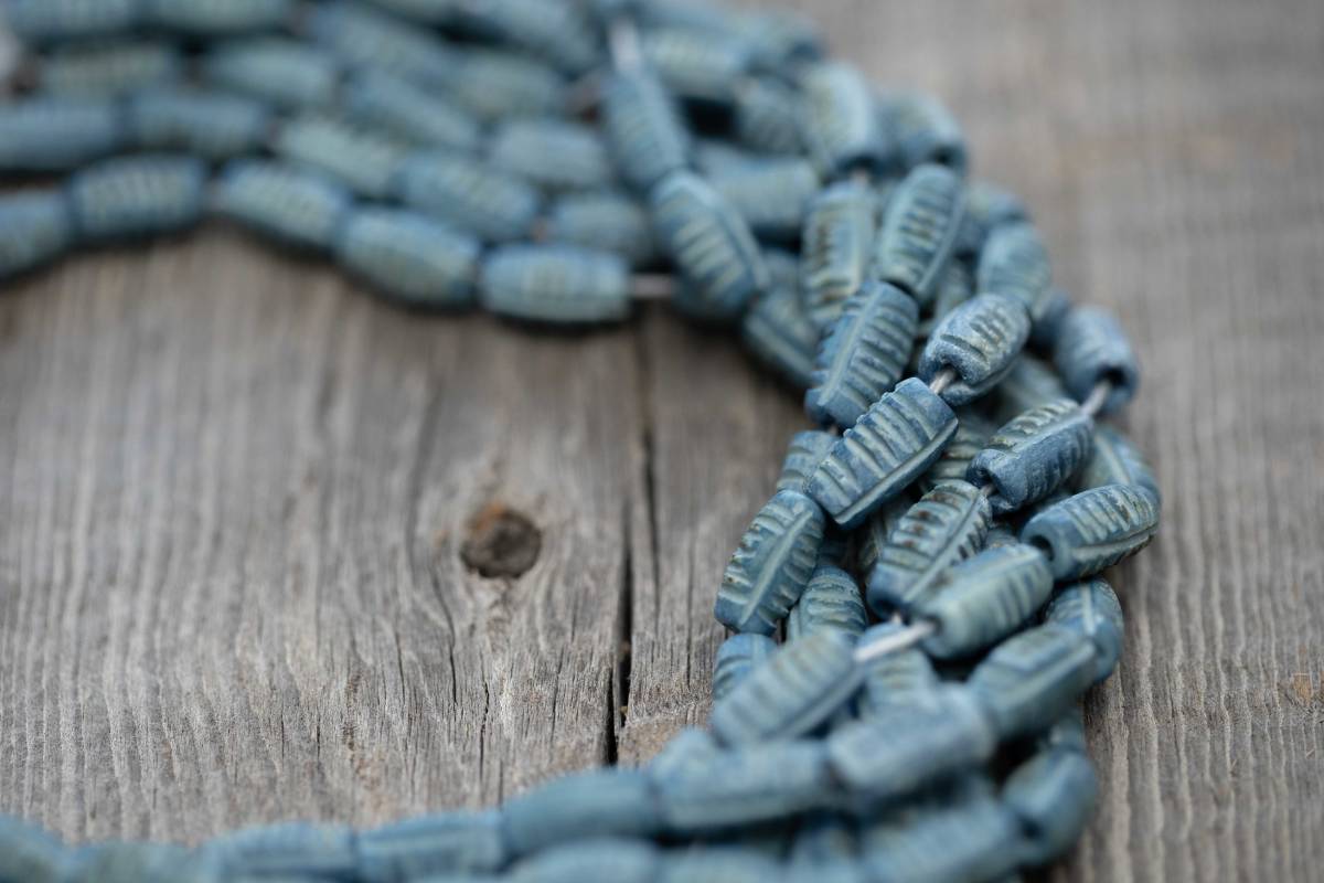 *数量限定 藍染ボーンビーズG拍卖