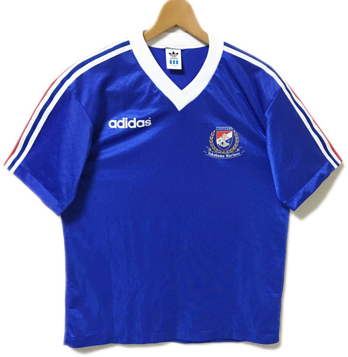 ■中古■アディダス■横浜マリノス(現:横浜F・マリノス) トレーニングシャツ■半袖■M-Lサイズ拍卖