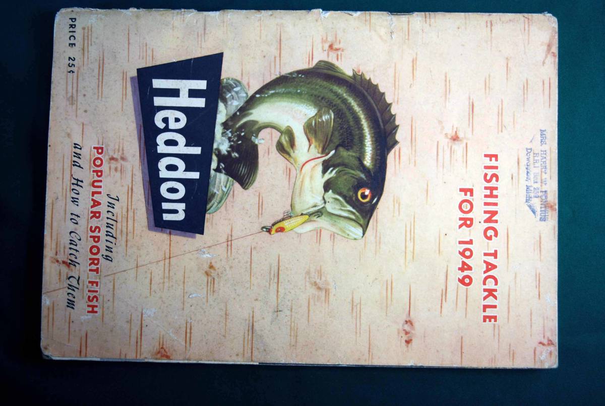 HEDDON CATALOG 1949年 へドン カタログ 1949年 古本拍卖