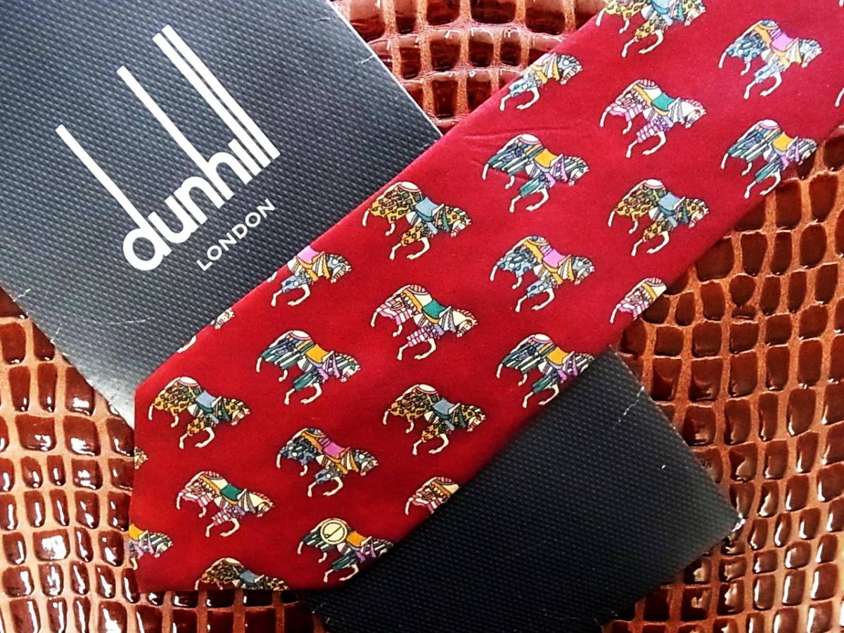 E095R●在庫処分SALE●ダンヒル【馬】のネクタイ拍卖