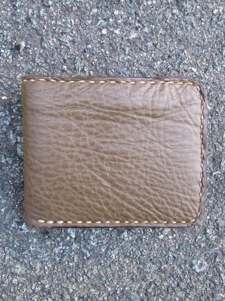 ⑤新品*男女兼用*レザー素材*ハンドメイド*二つ折り財布拍卖