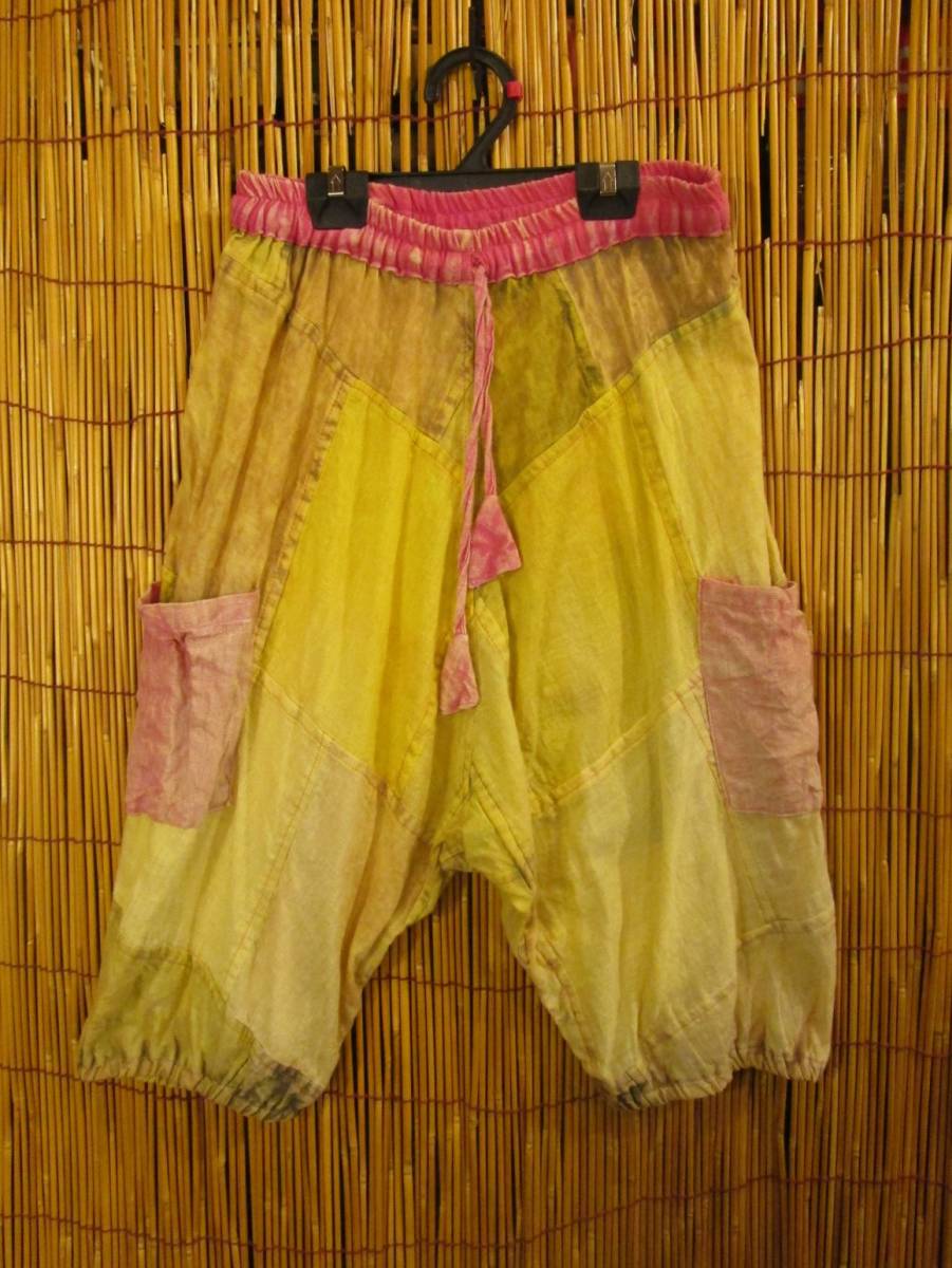 ④訳あり*110cm*キッズサイズ*コットン素材*パッチワーク*サルエルパンツ拍卖