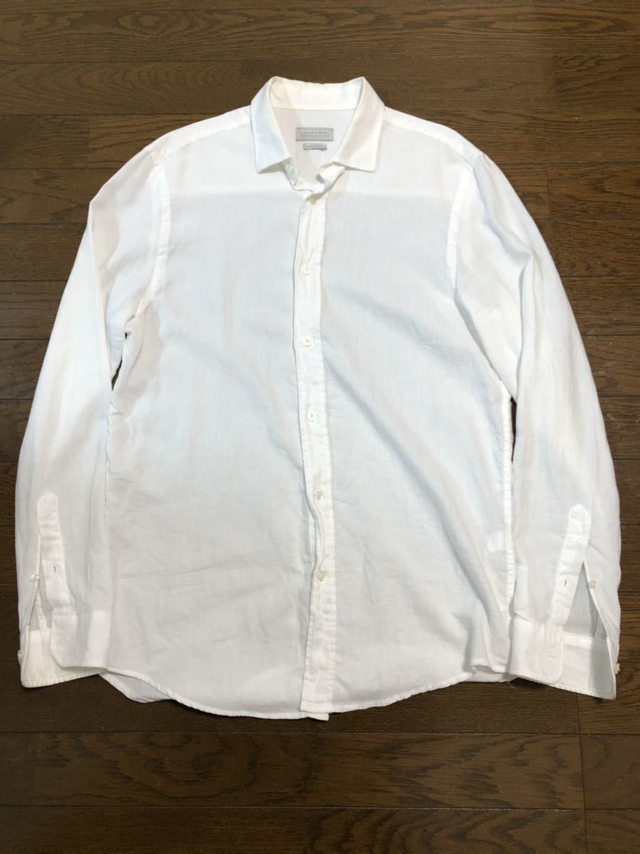 ZARA ワイシャツ ホリゾンタルカラー レギュラーフィット拍卖