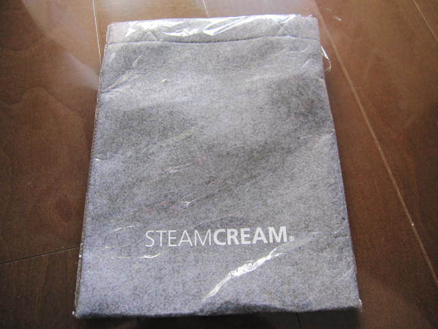 新品・未使用・非売品 2020年 スチームクリーム ノベルティアイテム オリジナルフェルトバッグ A4サイズ グレー拍卖