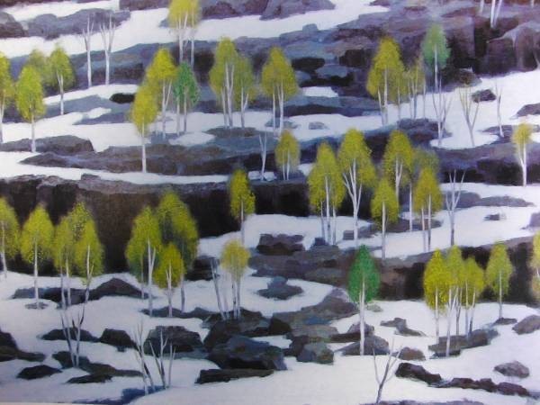 東山魁夷、春、額装画版集画、版上サイン、限定、新品額装、mai.拍卖