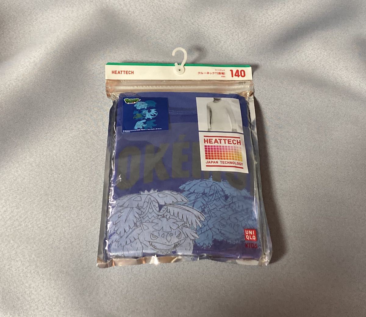 ポケモン ユニクロ ヒートテック 140サイズ キッズ 子供用 KIDS クールネックT(長袖) ポケットモンスター メガエボリューション タイツ拍卖