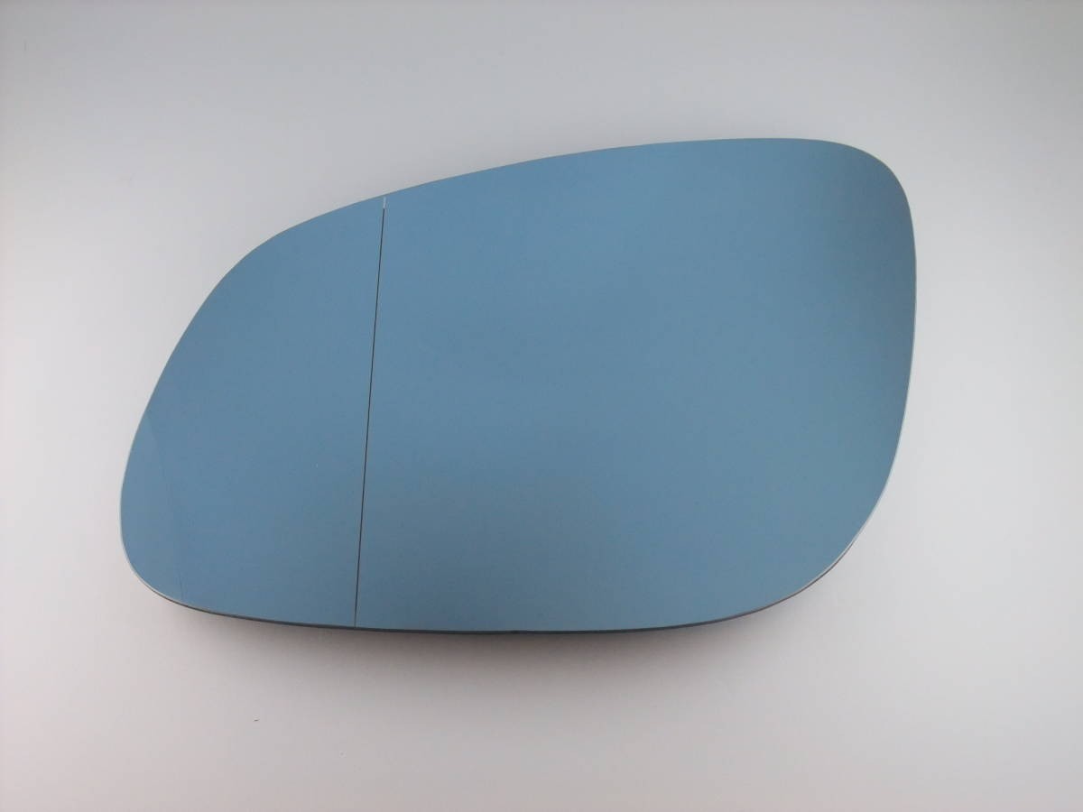 (送料込) PORSCHE CAYENNE ポルシェ カイエン 955 左ドアミラーガラス【ブルー・新品】2002-2006年拍卖