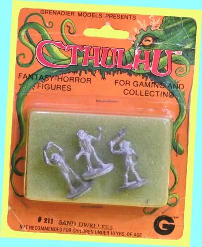 ▲▲最終品★GCT-211 DWELLERS ★CTHULHU 25㍉メタル人形★GRENADIER MODELS・一次流通 新品未開封未使用絶版・超美品・台紙難有拍卖