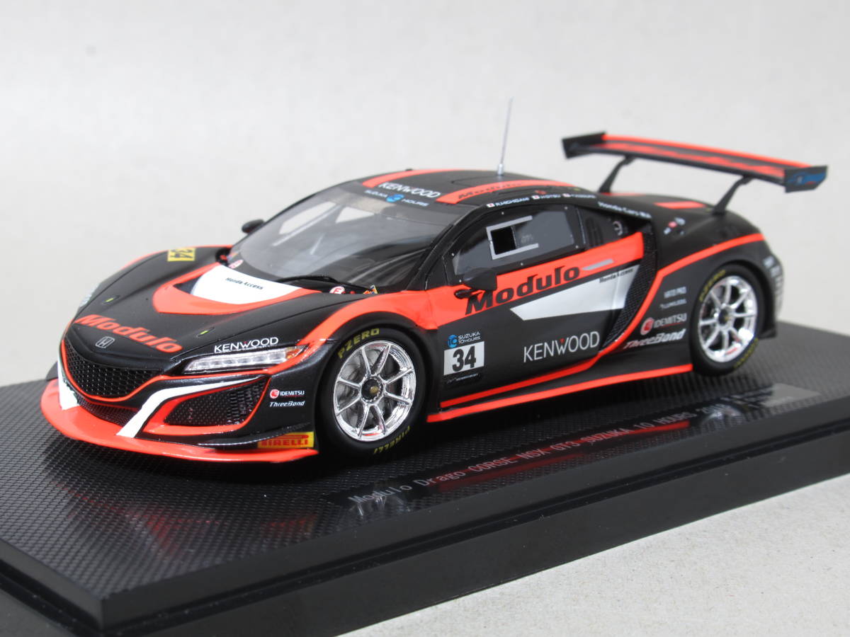 モデューロドラゴコルセ NSX GT3 #34 鈴鹿10H 2018 直筆サイン入り 道上龍/大津弘樹拍卖