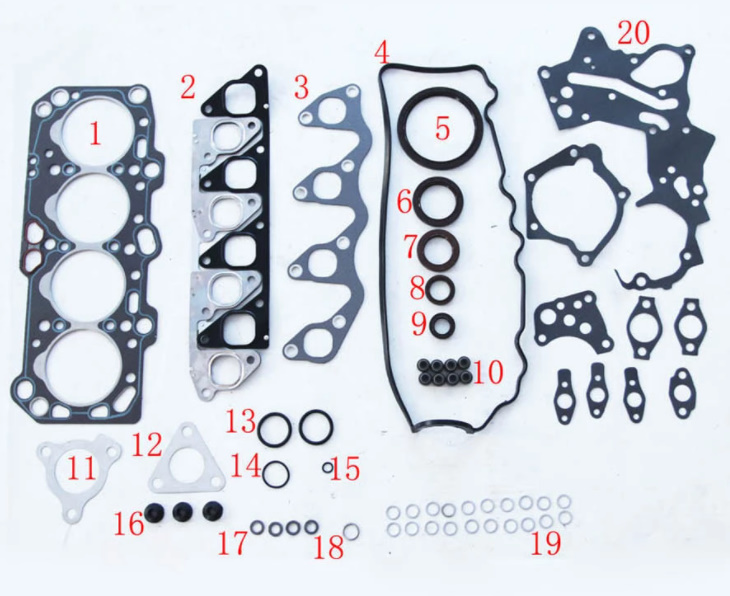B070 三菱 4D68/4D68T エンジン用 ガスケットキットセット レストア・オーバーホールに拍卖
