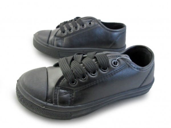 1円~2326-311新品AAAローカット/レースアップスニーカー20㌢黒♂拍卖