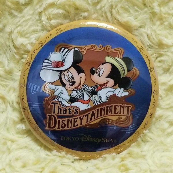 ディズニーシー ザッツディズニーテイメント ミッキー ミニー 缶バッジ拍卖