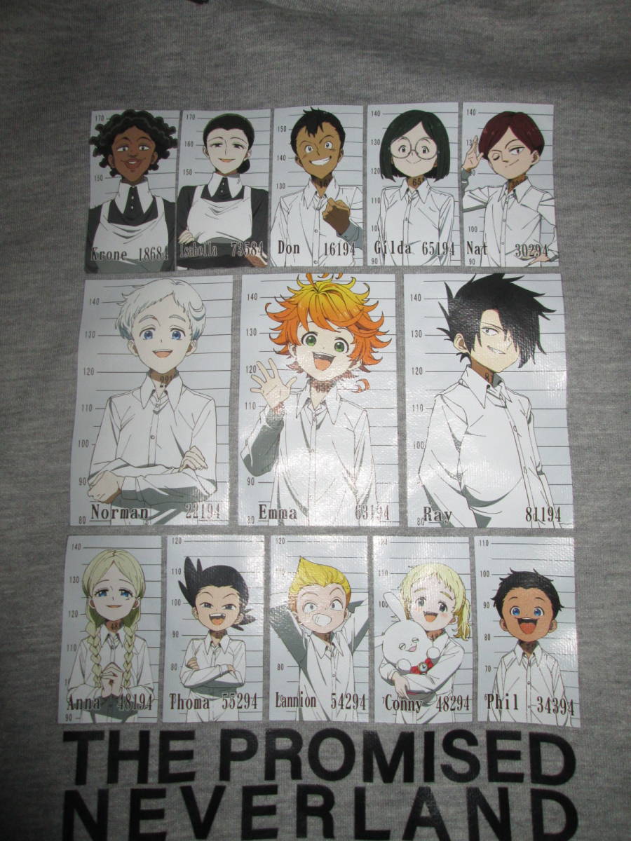 ◇新品!約束のネバーランド フードつきトレーナー グレー 紳士L◇拍卖