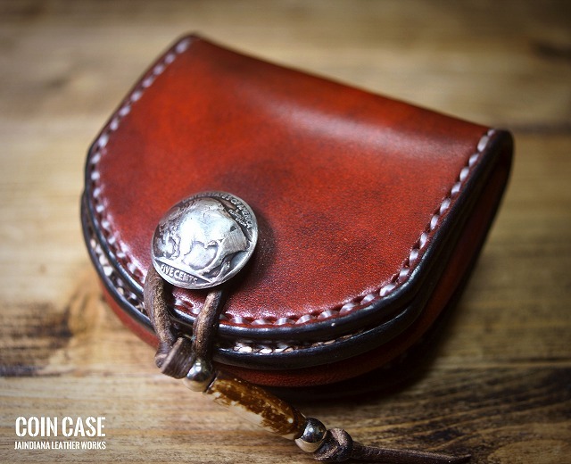 手縫い CCB-VRP サドルレザーコインケース パイソン 小銭入れ拍卖