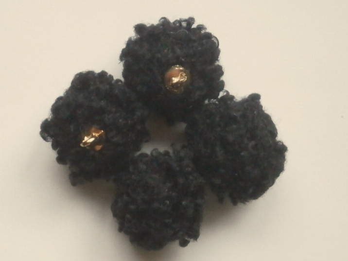 フワモコチャーム★20×19★ブラック拍卖