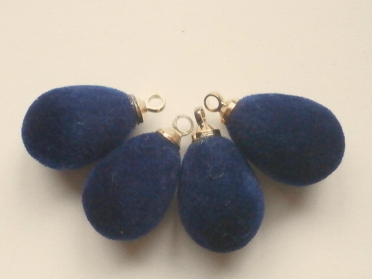 フロッキー チャーム★15×10★ネイビー拍卖