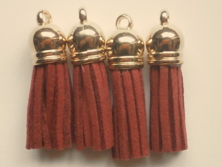 フリンジ★38mm★ダークレッド拍卖