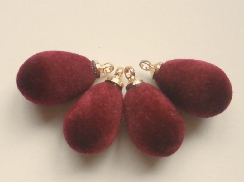 フロッキー チャーム★15×10★ダークレッド拍卖