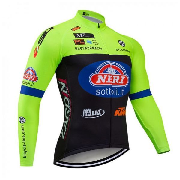 新品 長袖 サイクルジャージ No68 XXLサイズ イタリア フルジップ ウェア メンズ ロング サイクリング スポーツ ロードバイク MTB拍卖