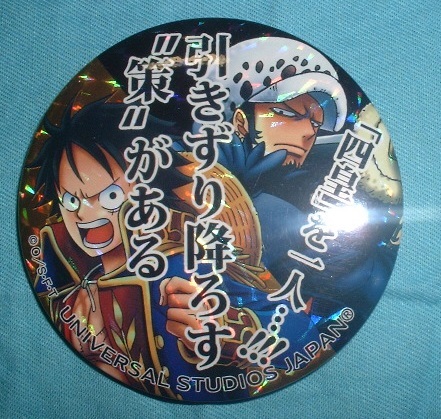 ワンピース 2014 USJ限定 名言缶バッジ ルフィ&ロー拍卖