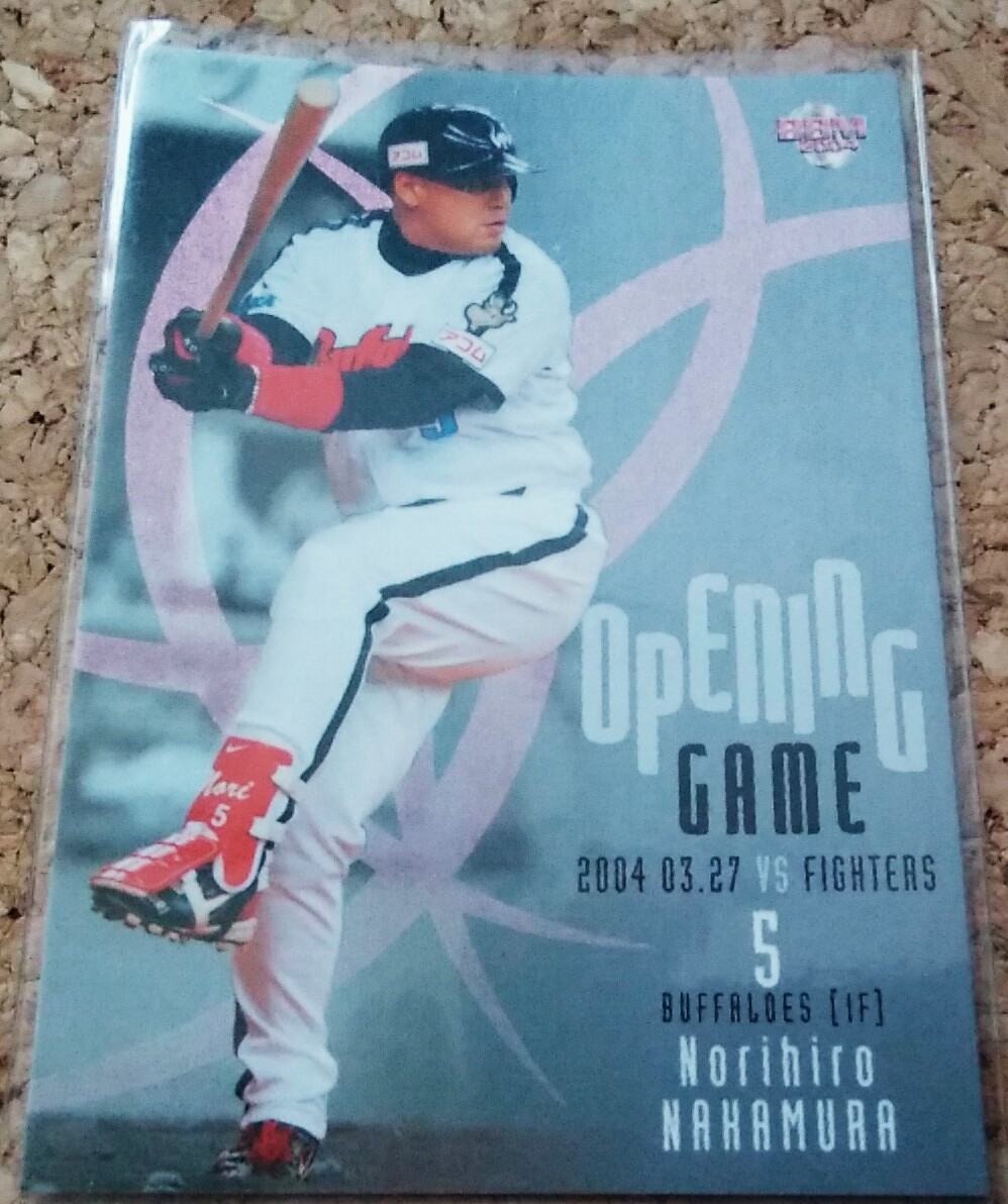 ★BBM2004 2nd OB3 大阪近鉄バッファローズ 中村紀洋★インサートカード拍卖