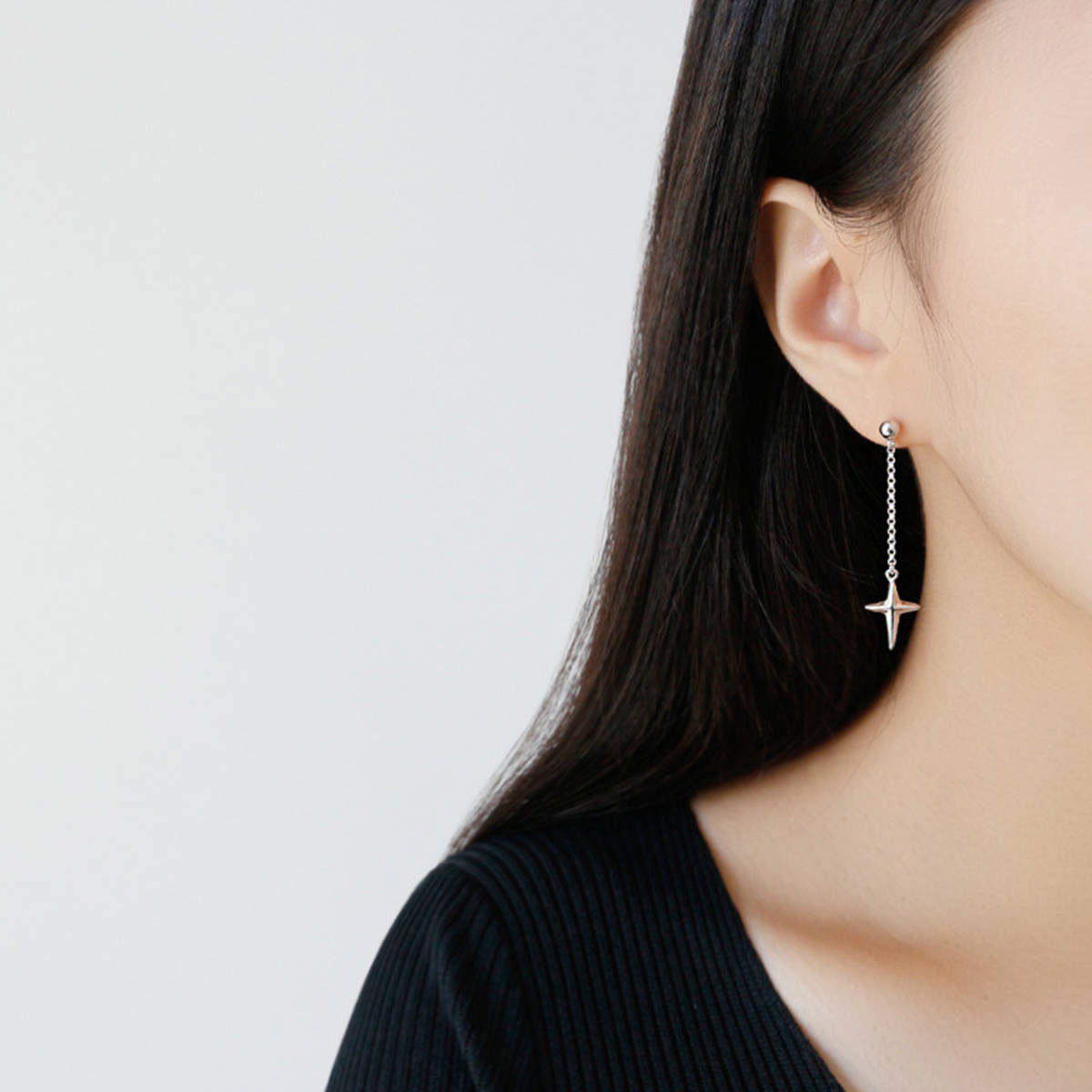 【新品】DER-36-② シルバーカラー シルバー925 ピアス カフス イヤリング 重ね付け ゴールド シンプル メンズ レディース SILVER 12/28拍卖