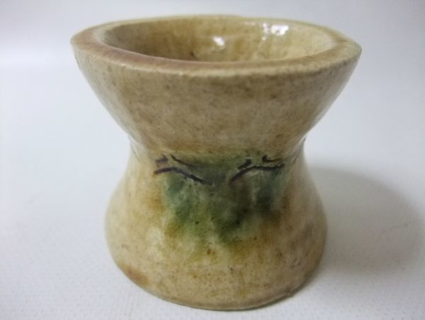 【睦】織部 蓋置 銘「答」茶道具 箱無■拍卖