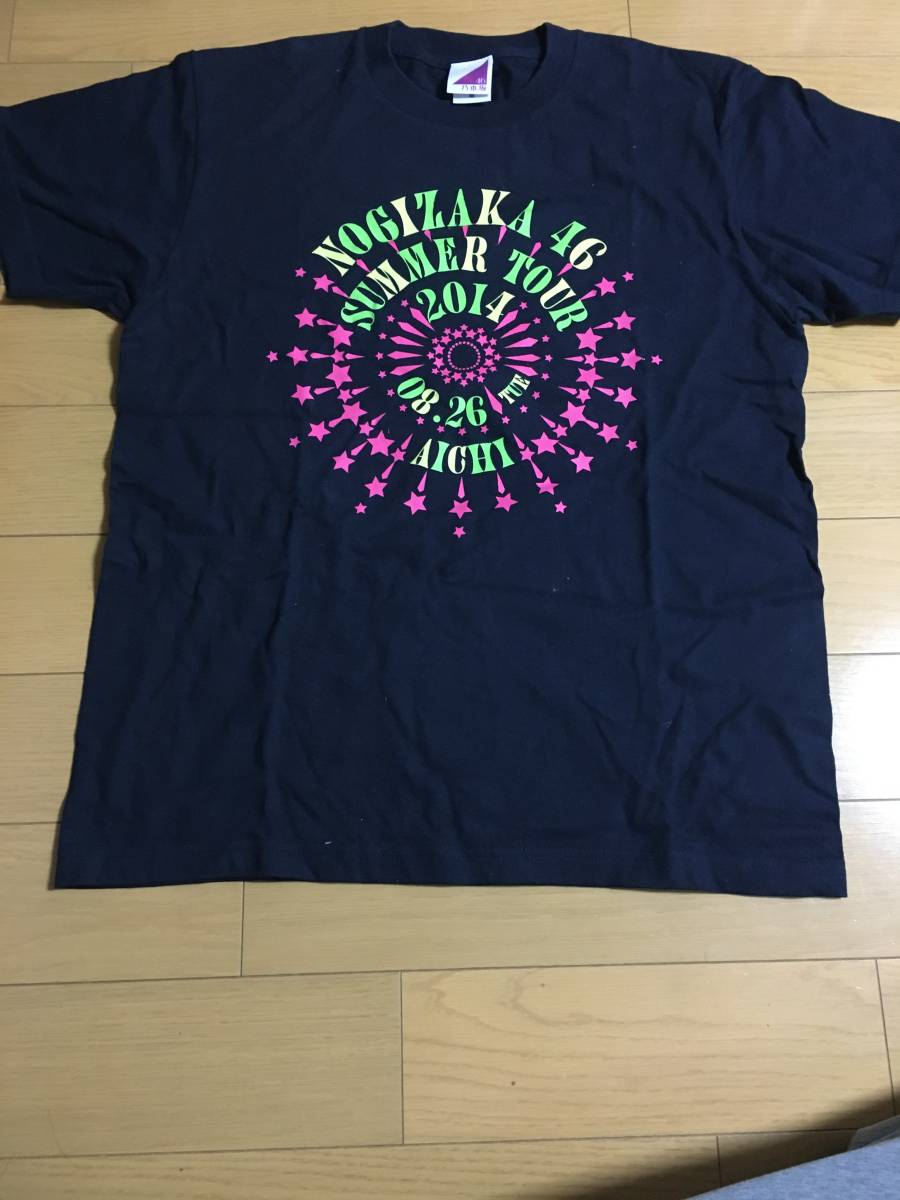 乃木坂46*真夏の全国ツアー*SUMMER TOUR*2014*ツアーTシャツ*半袖 ブラック拍卖
