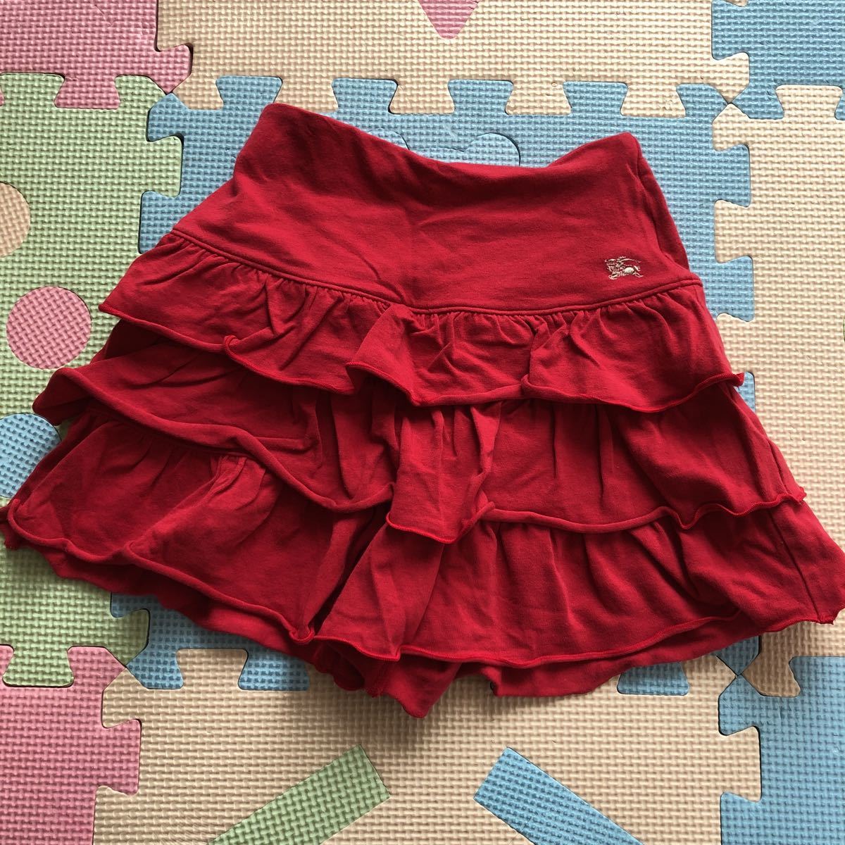 【美品即決】バーバリーとっても可愛いフリルキュロットスカート90cm ショートパンツ拍卖