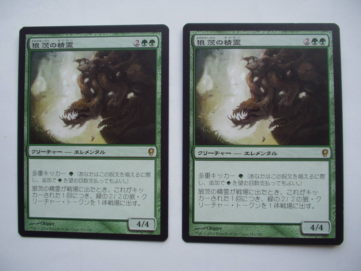 バイン MTG 狼茨の精霊/Wolfbriar Elemental 日本語3枚拍卖