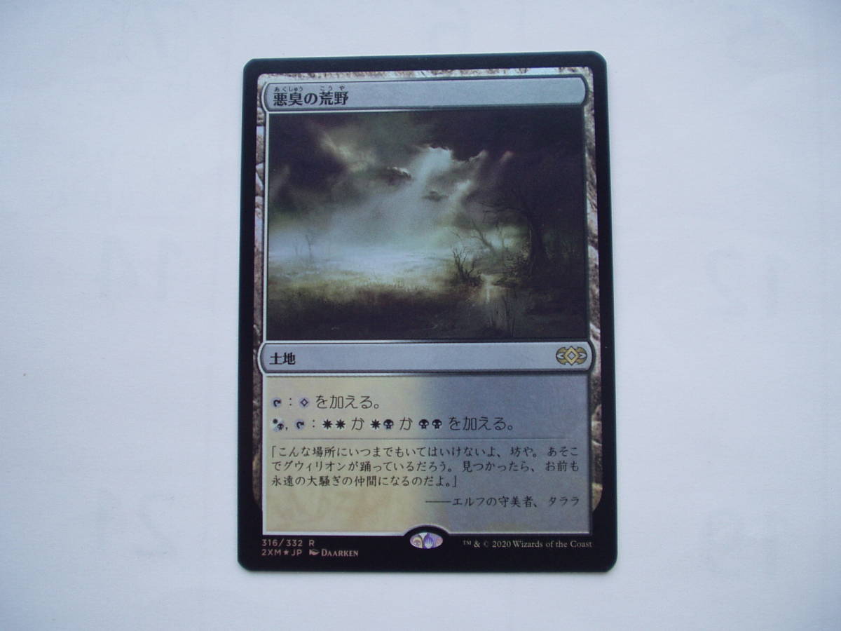 2 バイン MTG 悪臭の荒野/Fetid Heath foil 日本語1枚拍卖