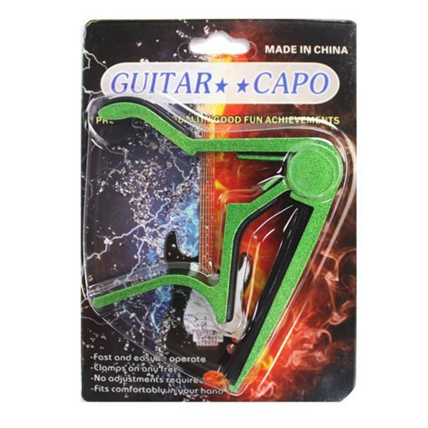 ギター カポタスト エレキ クラシック アコースティック グリーン拍卖