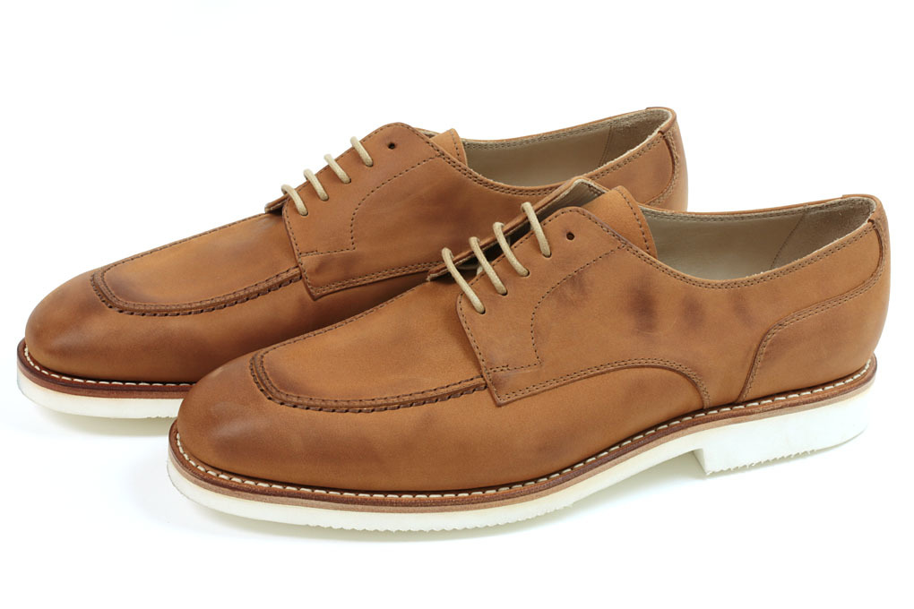 新品-YA198- ヤンコ Uチップ ライトブラウン 8.5(27.0cm) YANKO拍卖