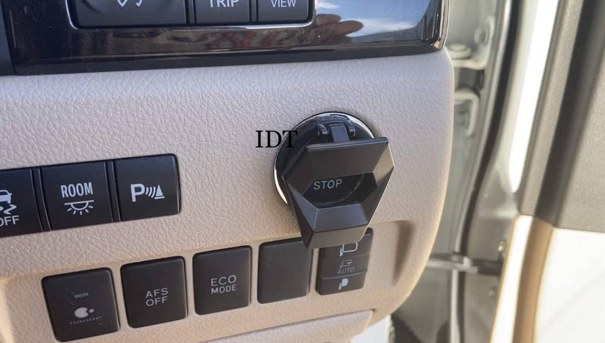 20系 アルファード ヴェルファイア ミサイルスイッチカバー 黒 プッシュスタートリング ガーニッシュ インテリアパネル 汎用 多車種取付可拍卖