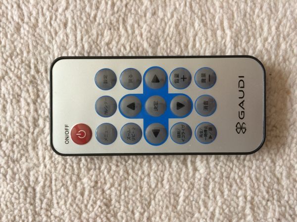 新品電池付属★GAUDI★送料無料★純正★DVDプレーヤー用リモコン★中古★動作品★電池フタに傷あり拍卖