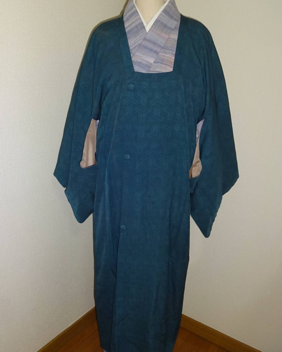 リメイク用正絹道行コート+ショール 地模様拍卖