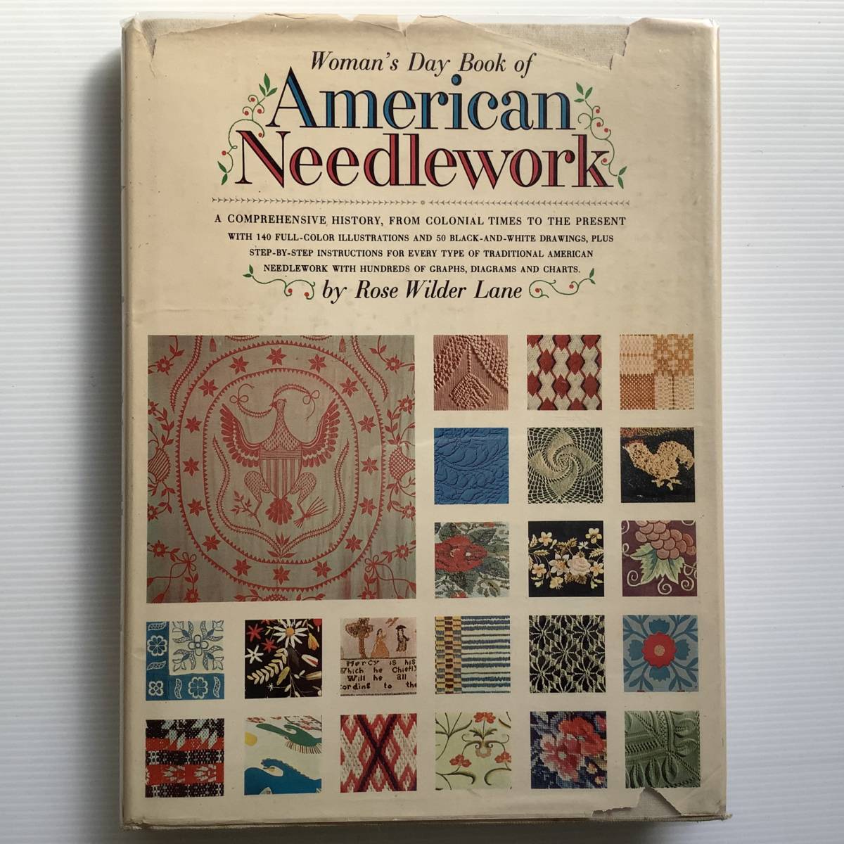 手芸百科 ■ARTBOOK_OUTLET■ 66-008★推奨 アメリカの手芸の全て Woman's Day Book Of American Needlework 1963年 刺繍 レース 織り 編み拍卖