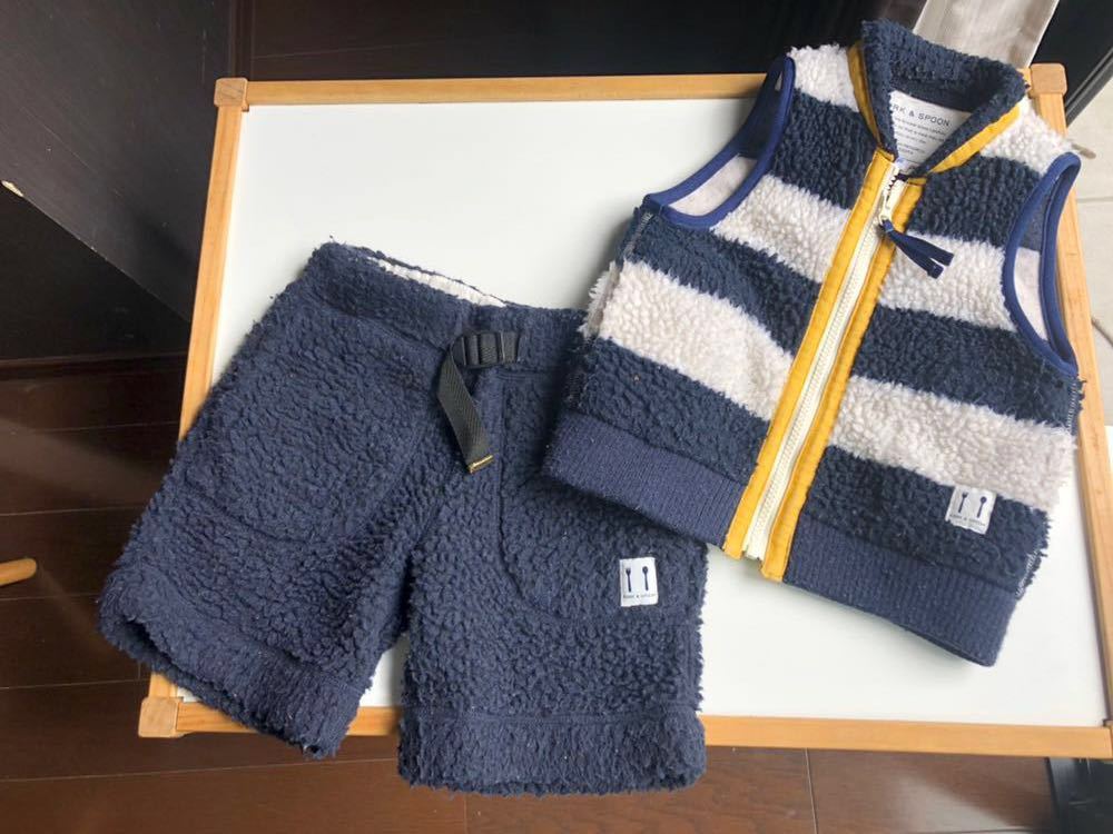 URBAN RESEARCH DOORS アーバンリサーチドアーズ ボア ベスト パンツ セット キャンプ アウトドア 105 FORK&SPOON フォークアンドスプーン拍卖