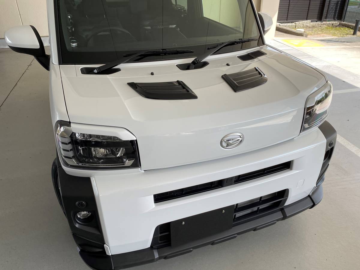 ダイハツ タフト ボンネットダミーダクト FRP製 ダクト風 純正色塗装済 マットブラック つや消し黒 ペイント品 LA900S 910S TAFT拍卖