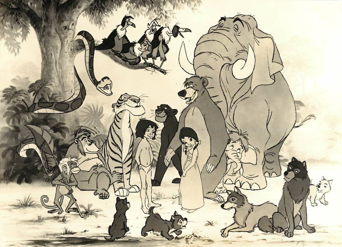 p40534『ジャングル・ブック』スチル ウォルフガング・ライザーマン ラドヤード・キプリング ジョージ・ブランス拍卖
