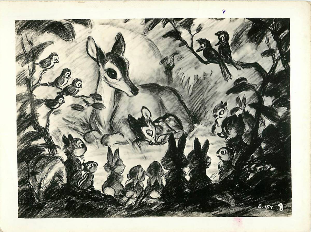 p40517『バンビ』スチル デヴィッド・ハンド フェリックス・ザルテン フランク・チャーチル エドワード・プラム拍卖