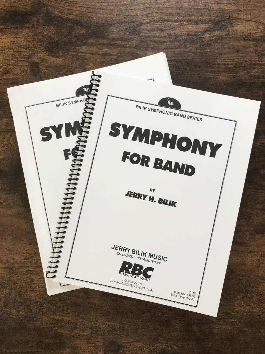 送料無料/吹奏楽楽譜/ジェリー・H・ビリク:吹奏楽のための交響曲/試聴可/シンフォニー・フォー・バンド/バンドのための交響曲拍卖