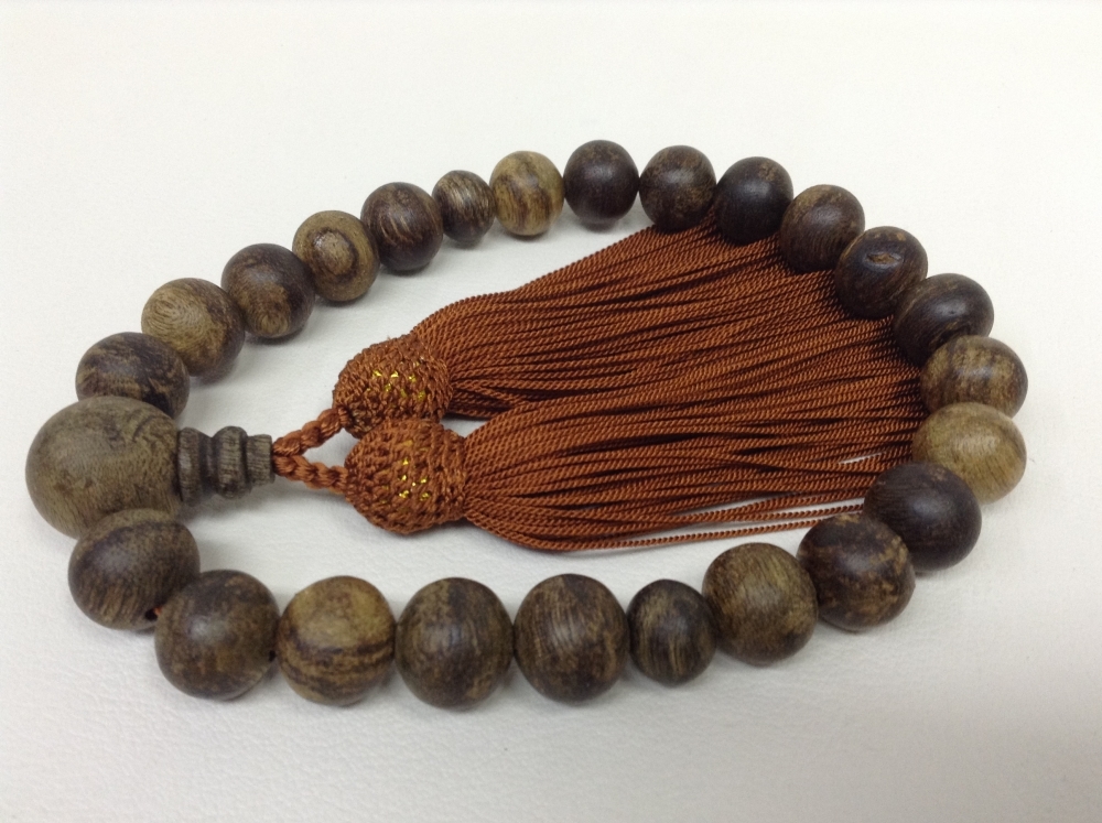 【佐藤仏】沈香数珠 念珠 22玉大極上 インドネシア沈香拍卖