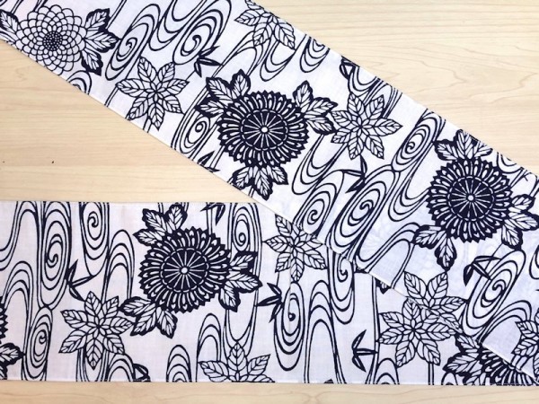 【六尺褌】YHF300-04 浴衣地 紺 W17.0㎝ x L300cm拍卖