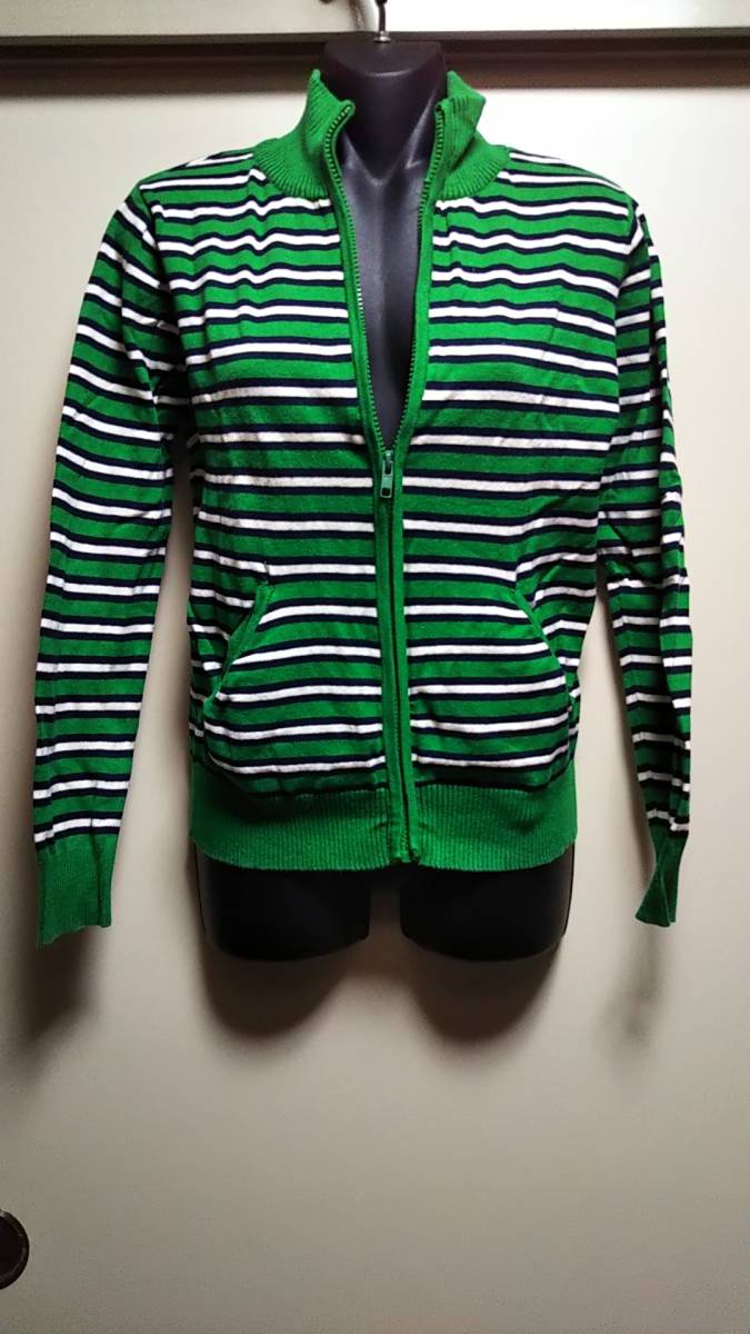 ☆anapsportsハイネックジップボーダーニット☆美品拍卖