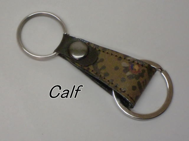 一点品 送料無料 450-2牛革捺染のキーホルダー拍卖