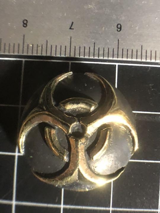 真鍮★バイオハザード★コンチョ★人類災害マーク★コロナ拍卖