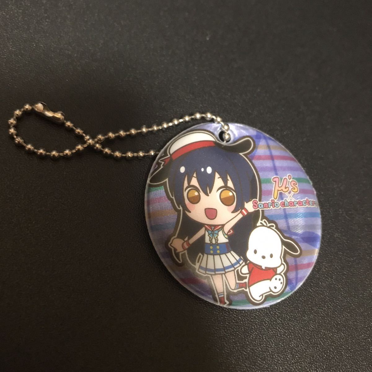 ぷちぐる ラブライブ! × サンリオキャラクターズ リフレクター 園田海未 ポチャッコ キーホルダー ストラップ グッズ 公式拍卖
