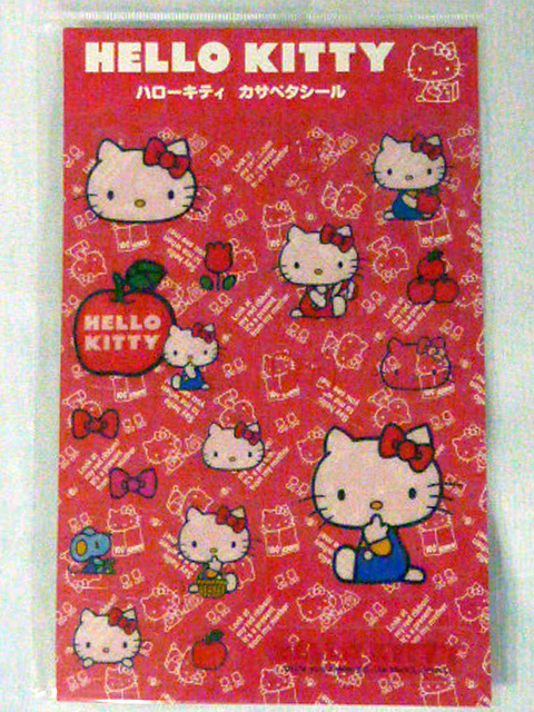 ★新品 未使用・HELLO KITTY・ハローキティ・カサペタシール・ノーマル★拍卖